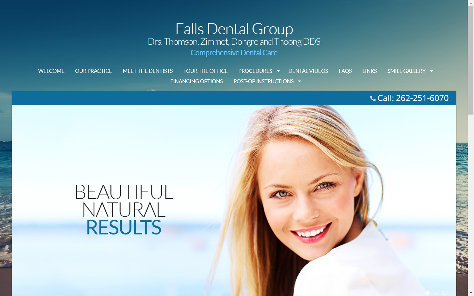 fallsdentalgroup.com screenshot