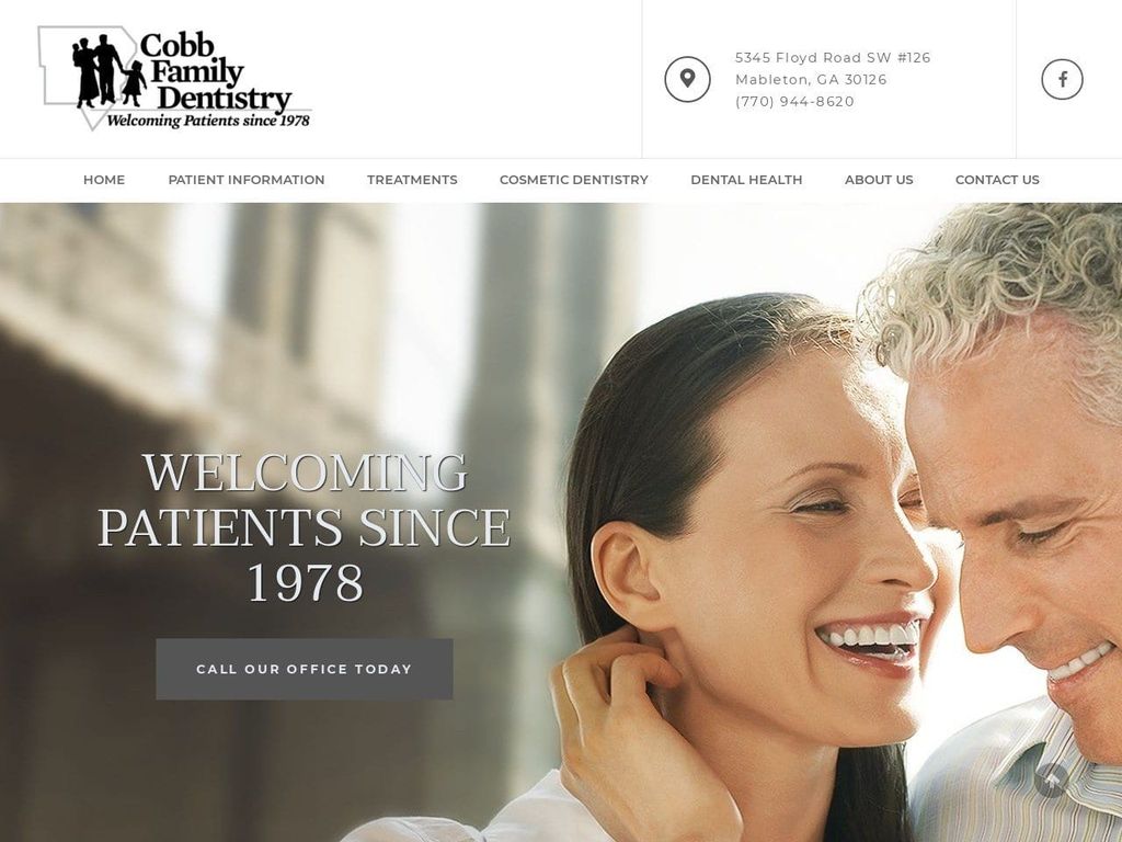 Cobb Family Dentistry Pc Website Screenshot from familydds.com