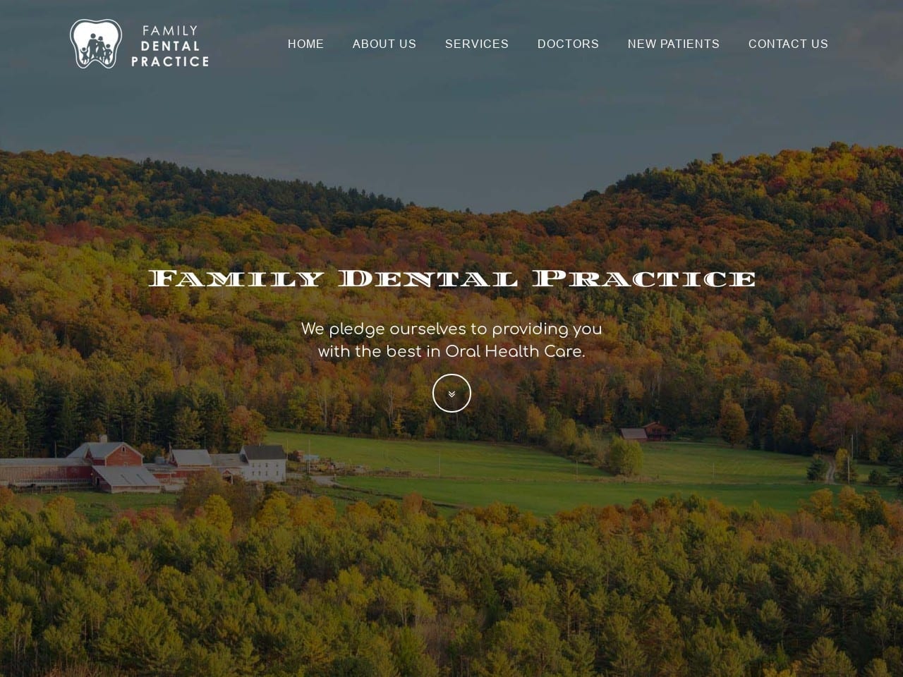 Family Dental Practice Website Screenshot from familydentalsmiles.com