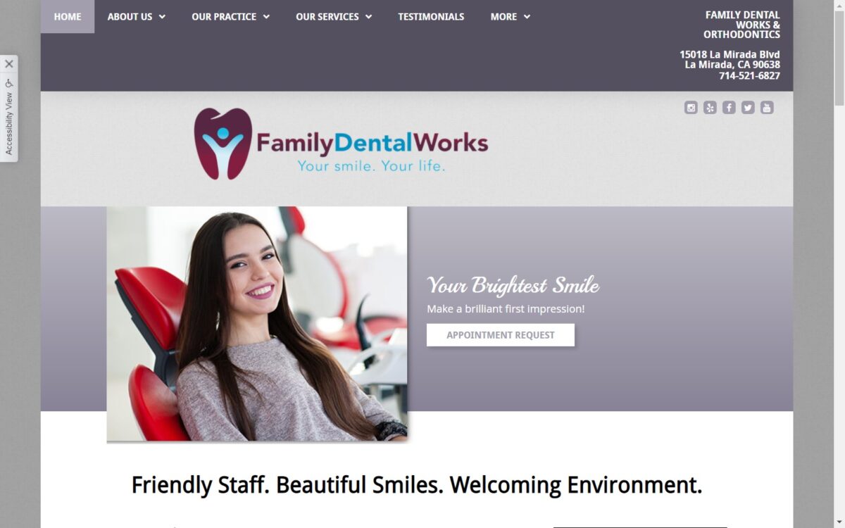 familydentalworks.com screenshot