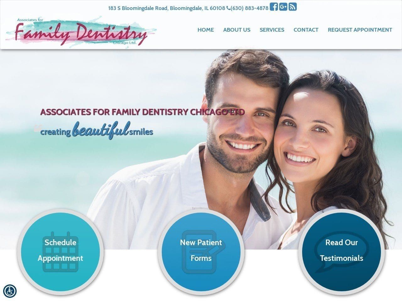 Associates For Family Dentist Website Screenshot from familydentistltd.com