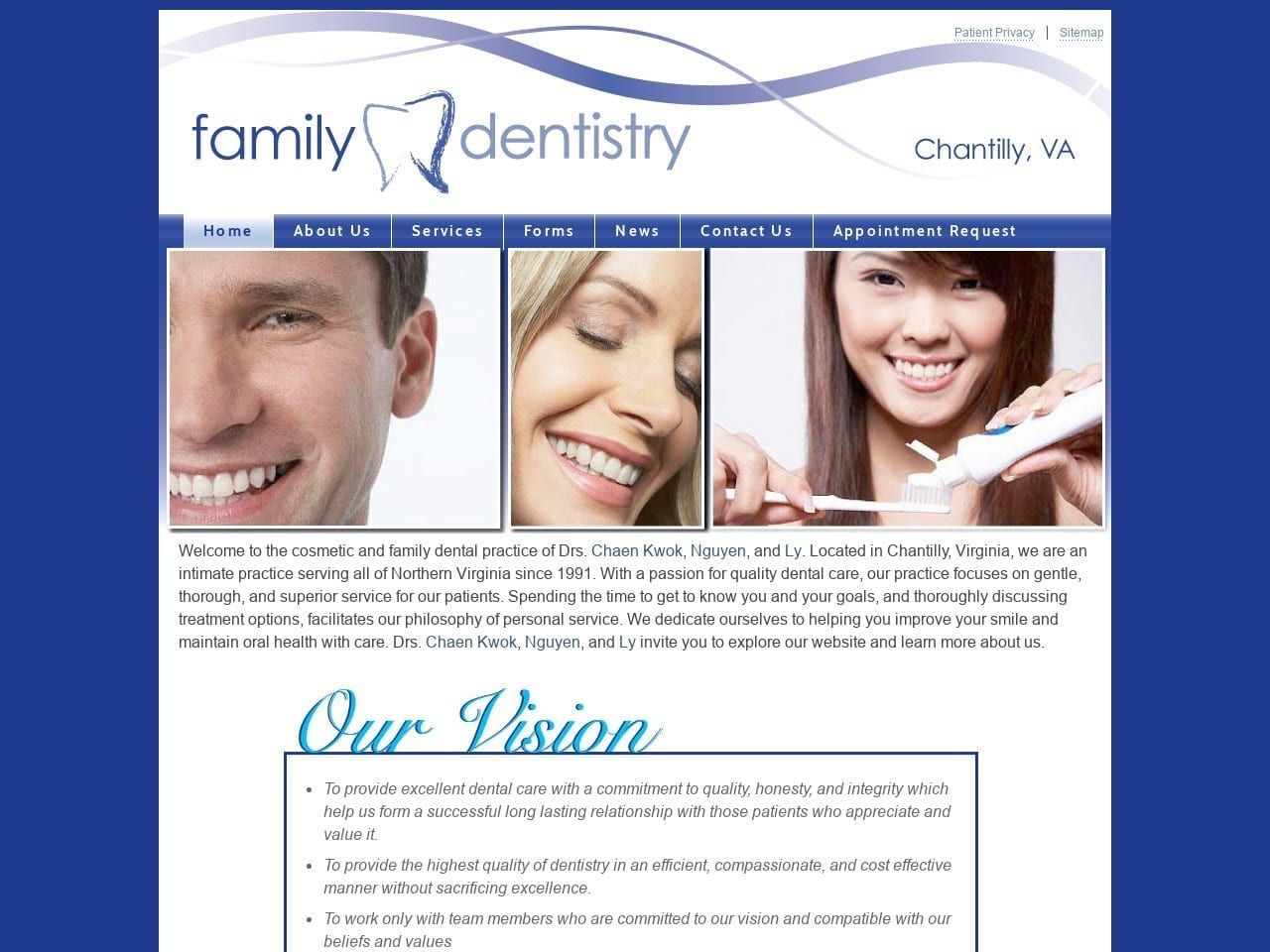 Family Dentistry O Fva Website Screenshot from familydentistryofva.com