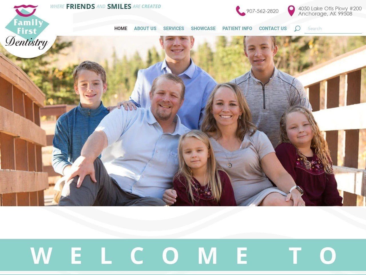 Family First Dentist Website Screenshot from familyfirstdentistry.com