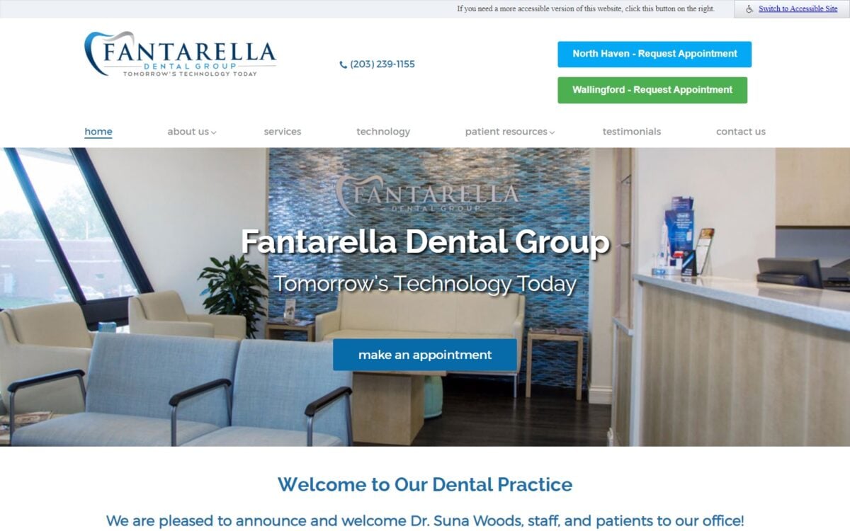 fantarelladentalgroup.com screenshot