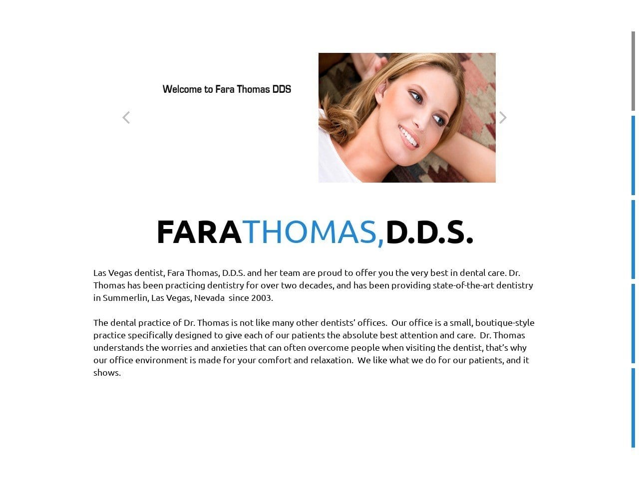 Thomas Fara DDS Website Screenshot from farathomas.com