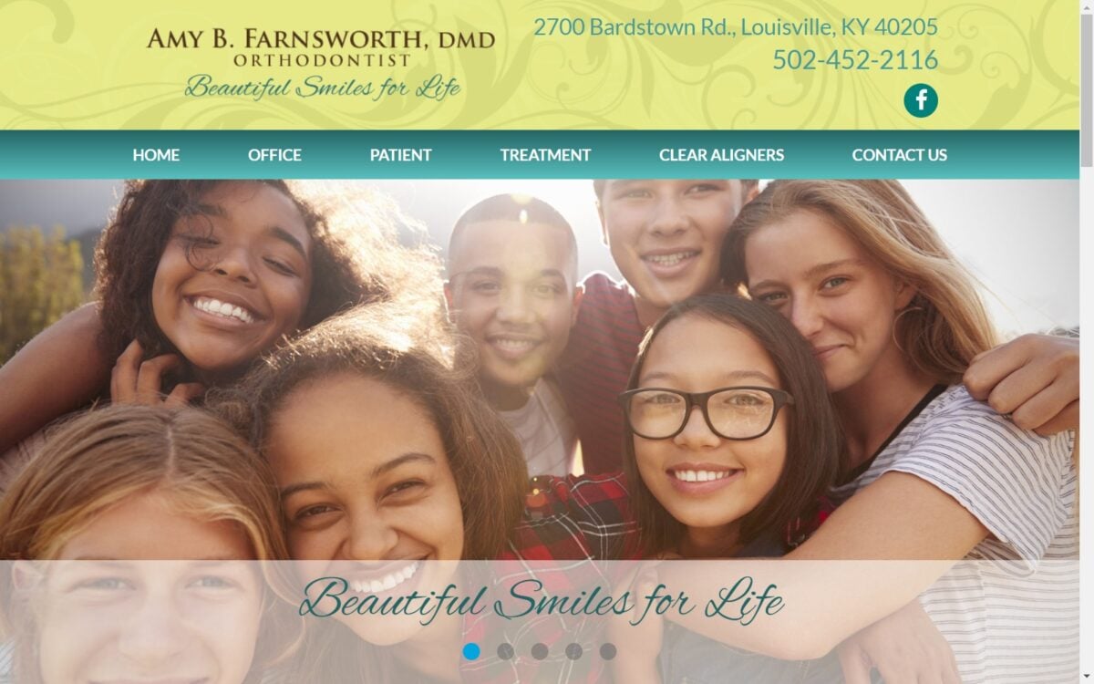 farnsworthortho.com screenshot