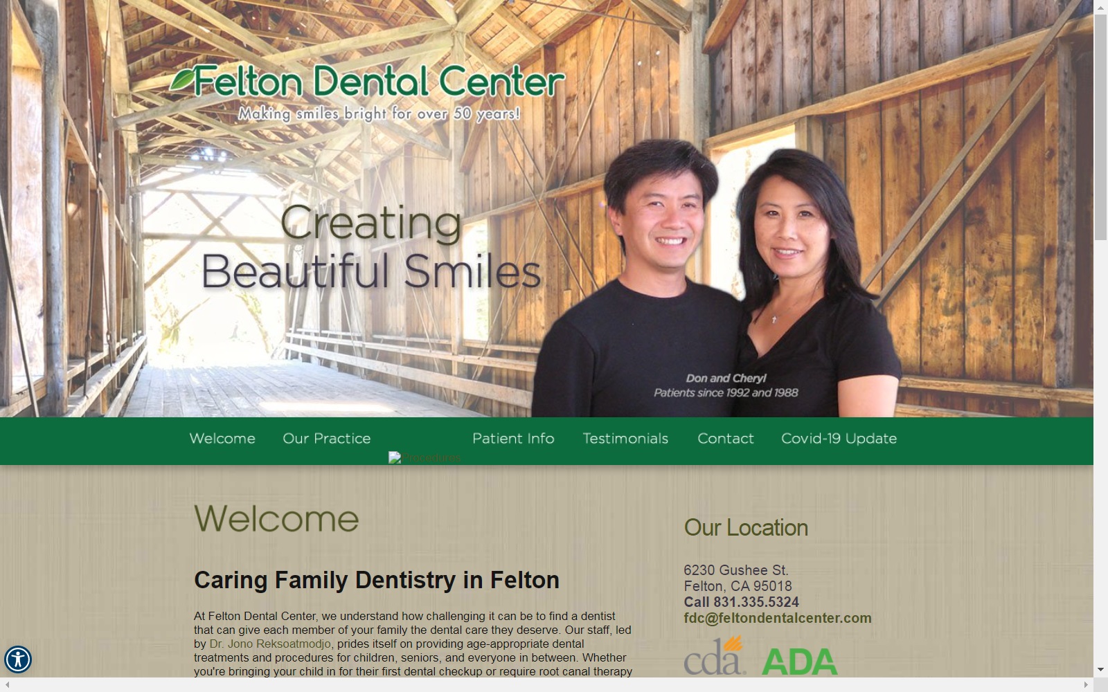 feltondentalcenter.com screenshot