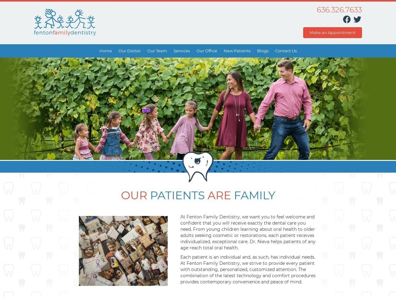 Fenton Family Dentistry Website Screenshot from fenton-familydentistry.com