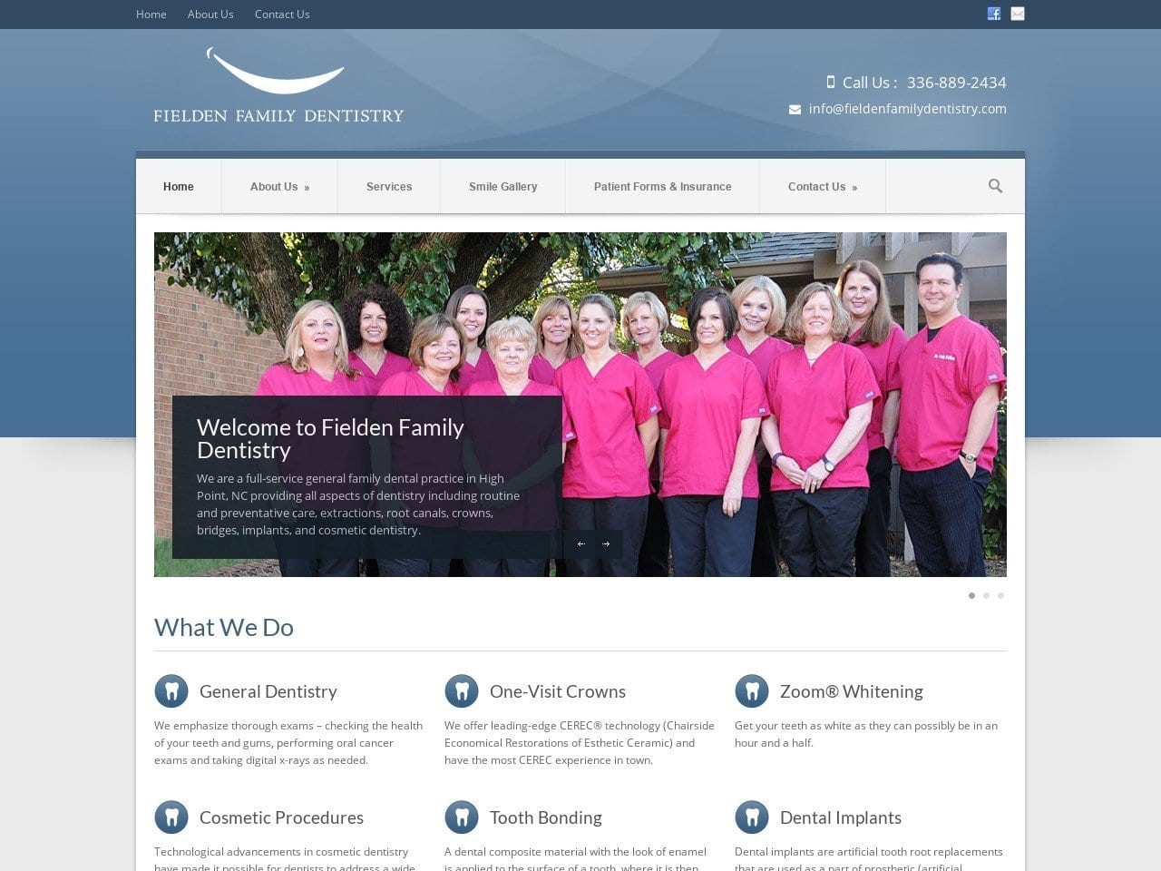 Fielden Family Dentistry Culp Harry R DDS Website Screenshot from fieldenfamilydentistry.com