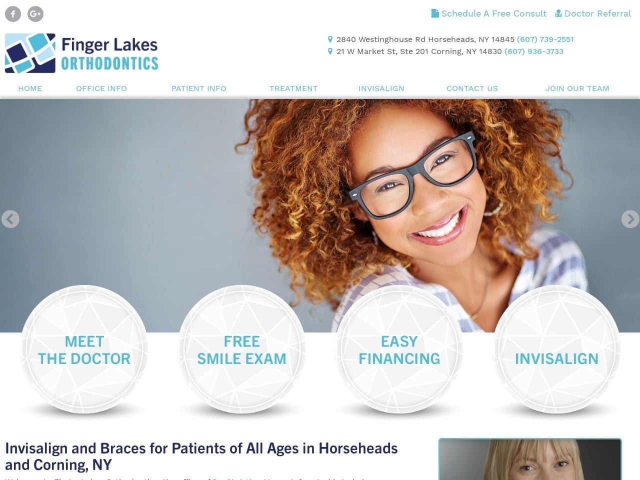 Fingerlakes Orthodonticspc Website Screenshot from fingerlakesorthodonticspc.com