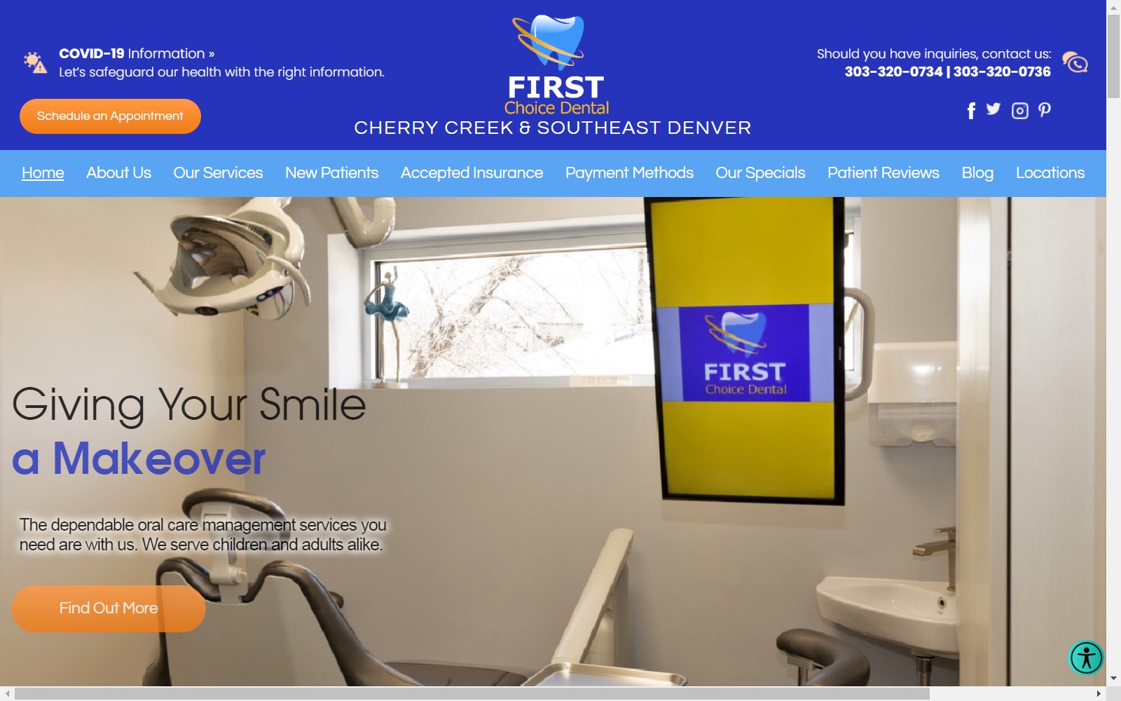 firstchoicedentalco.com screenshot