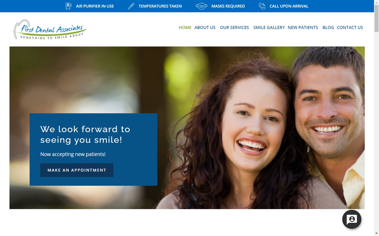 firstdentalassociates.com screenshot