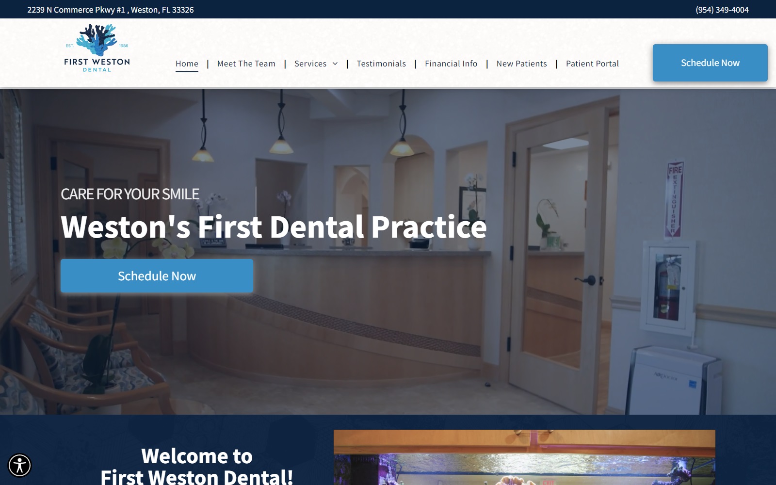 firstwestondental.com screenshot