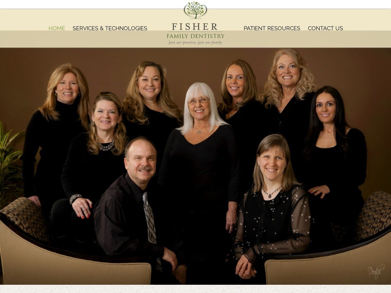 Fisher Family Dentistry Website Screenshot from fisherfamilydentistry.com