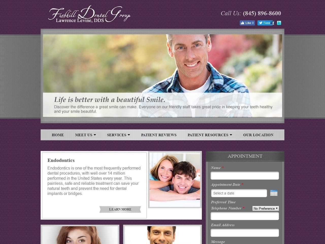 Fishkill Dental Group Website Screenshot from fishkilldentalgroup.com