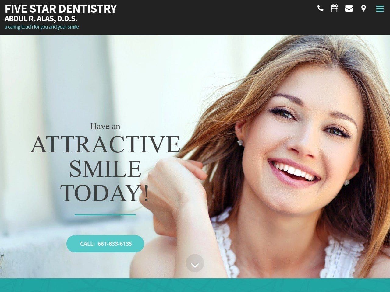 Five Star Dentist Website Screenshot from fivestardentistry.com