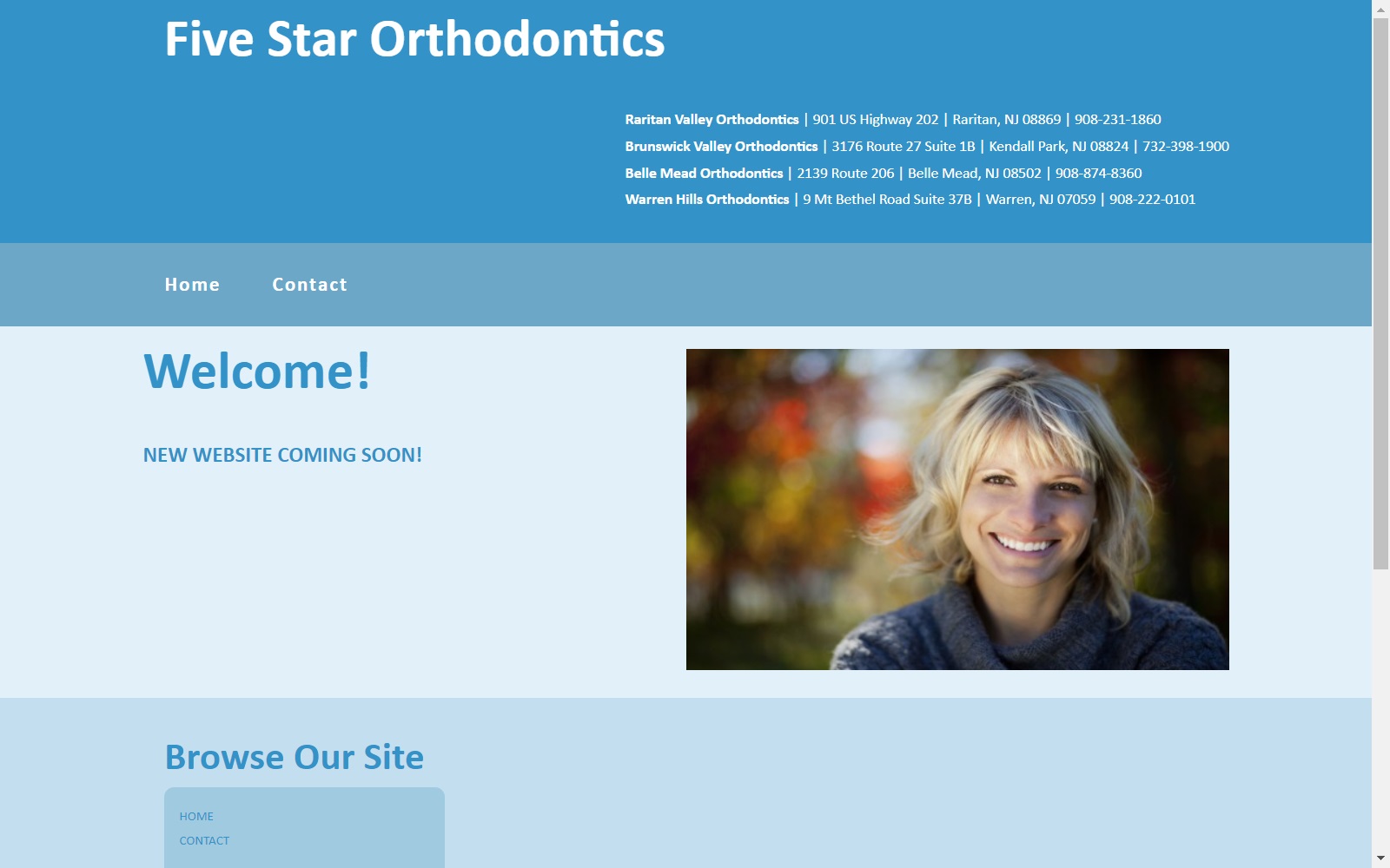 fivestarorthodontics.com screenshot