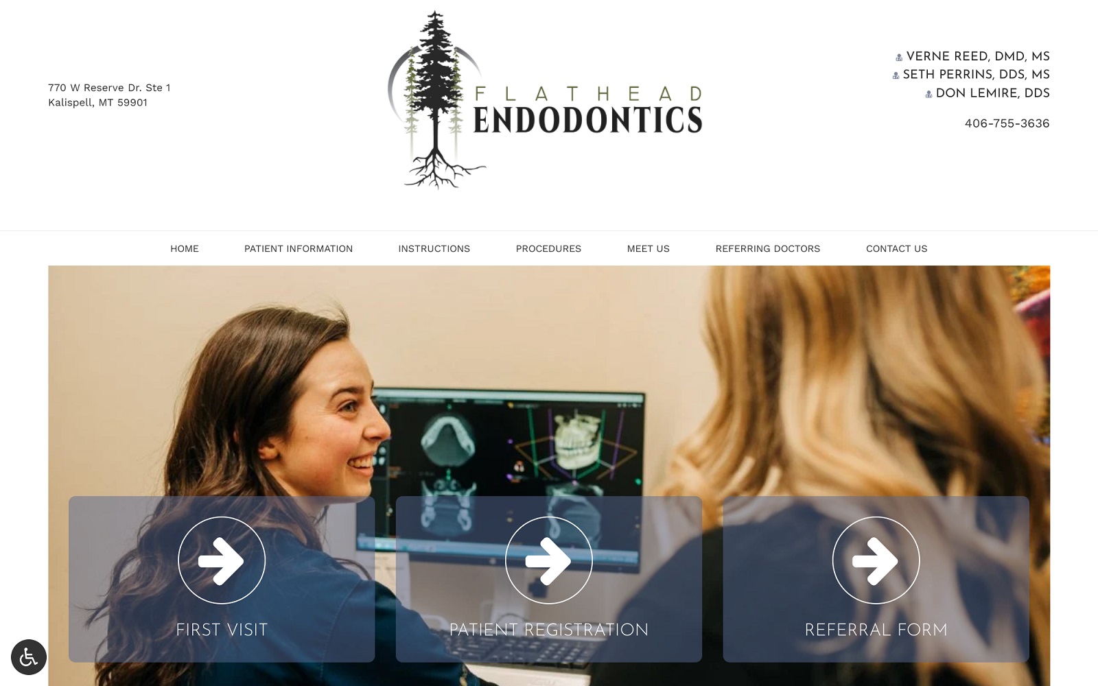 flatheadendodontics.com screenshot