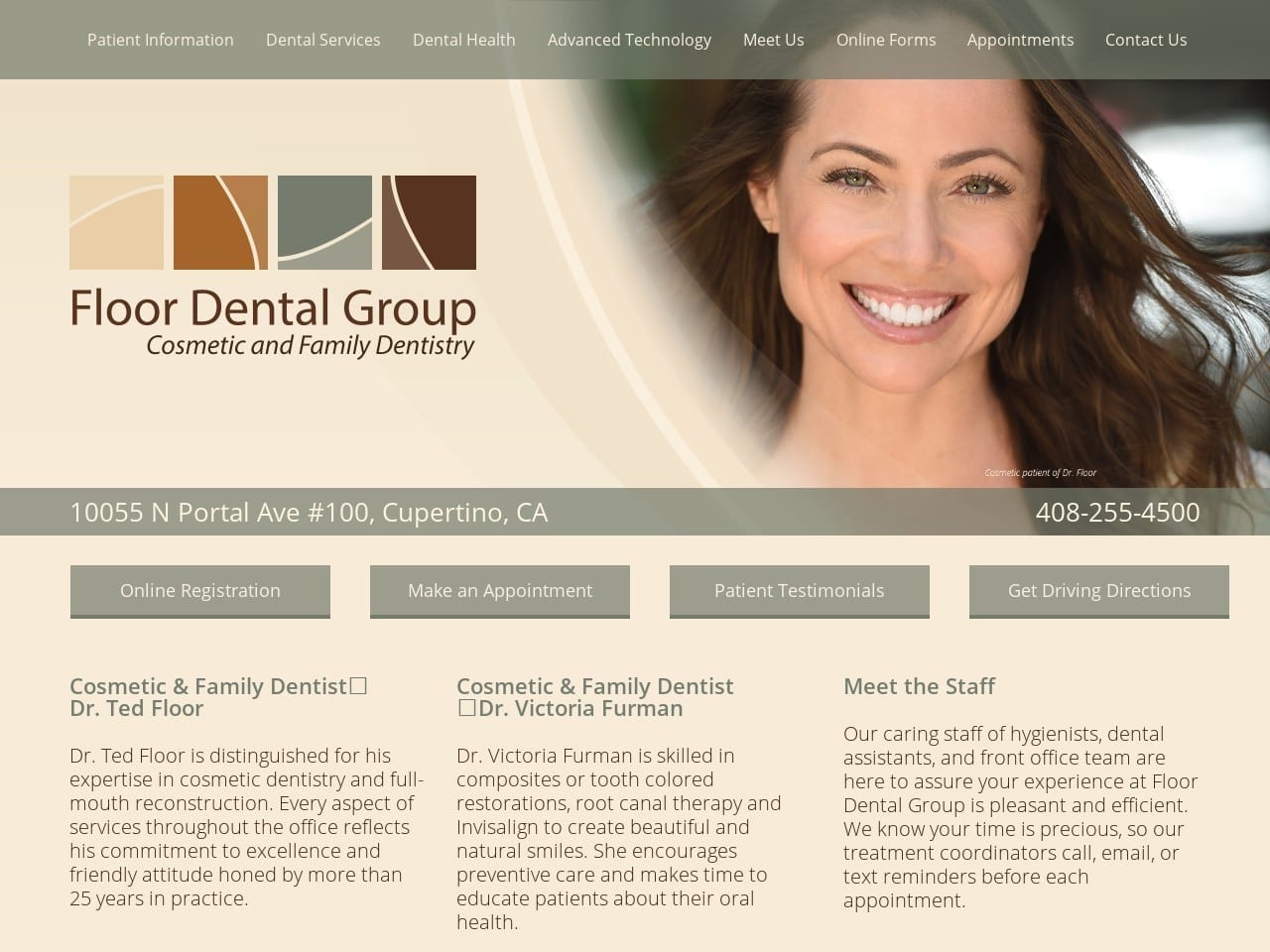 Floor Dental  Group Website Screenshot from floordentalgroup.com