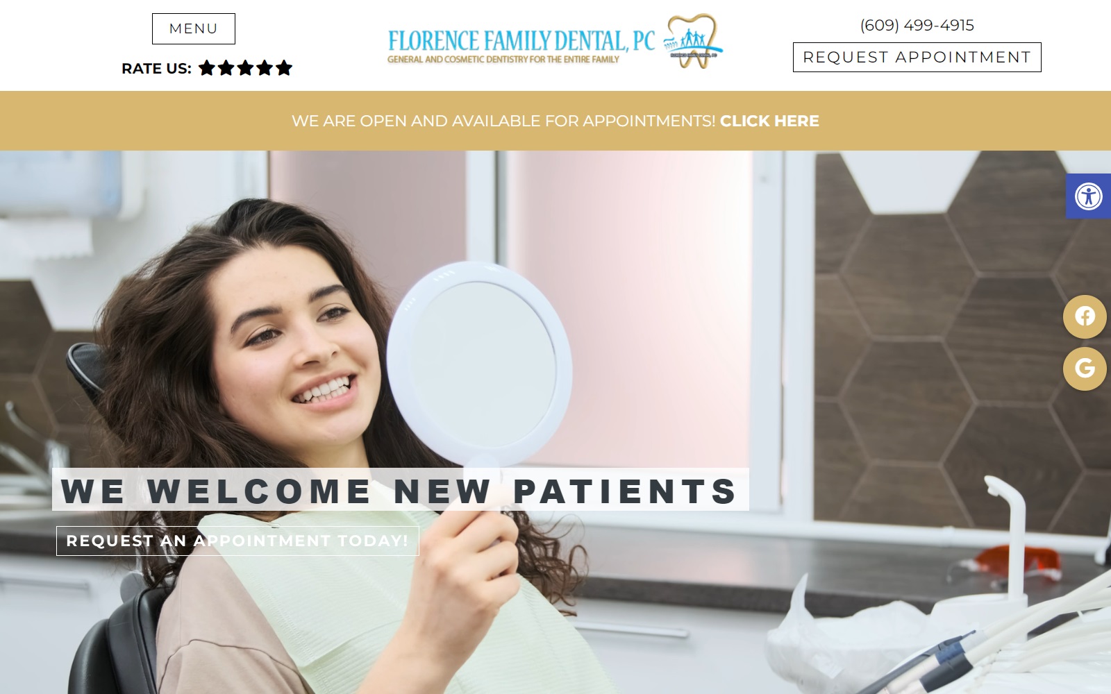 florencefamilydentalnj.com screenshot