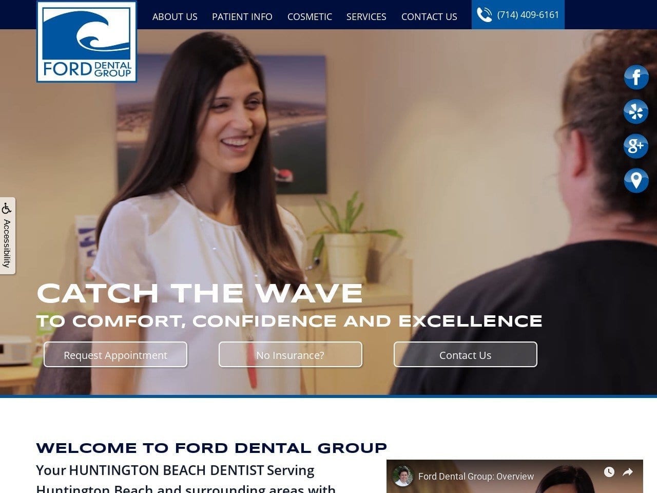 Ford Dental Group Website Screenshot from forddentalgroup.com