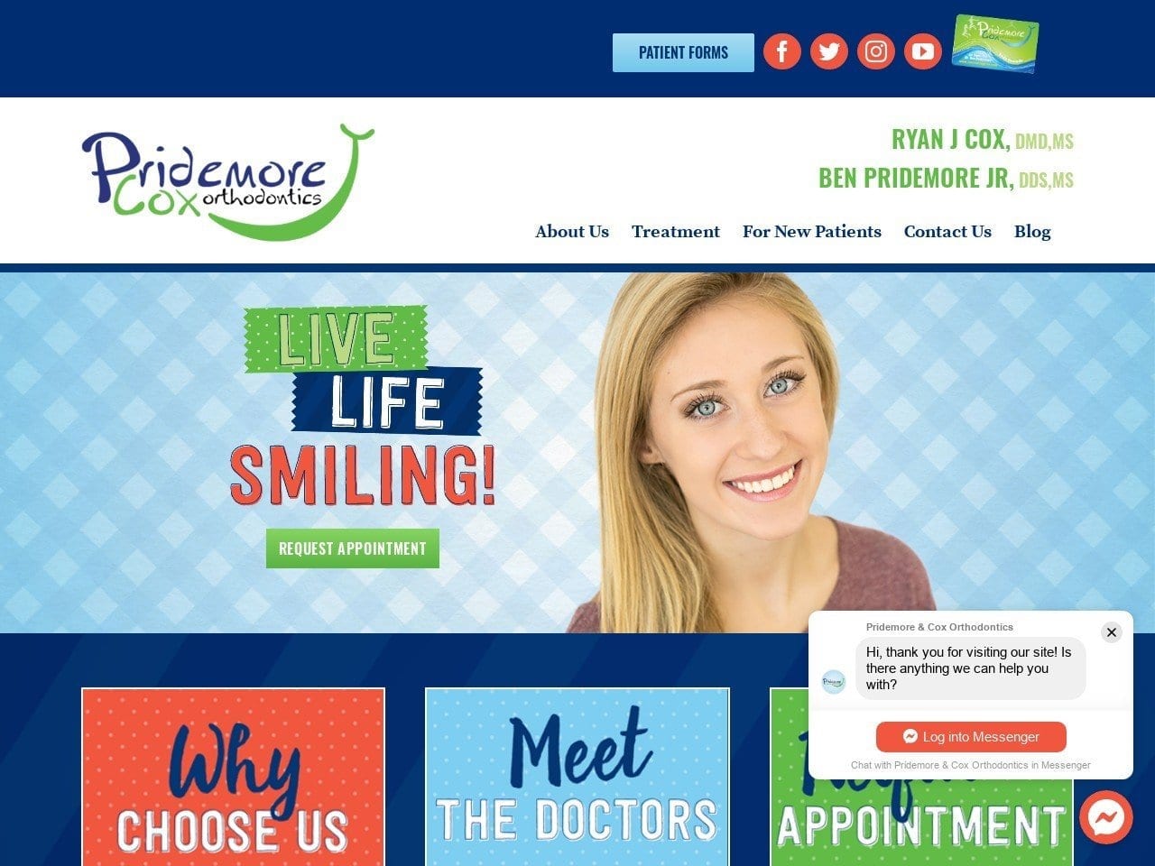 Fore Orthodontics Website Screenshot from forebraces.com