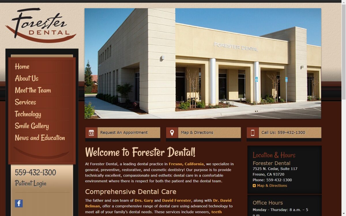 foresterdental.com screenshot