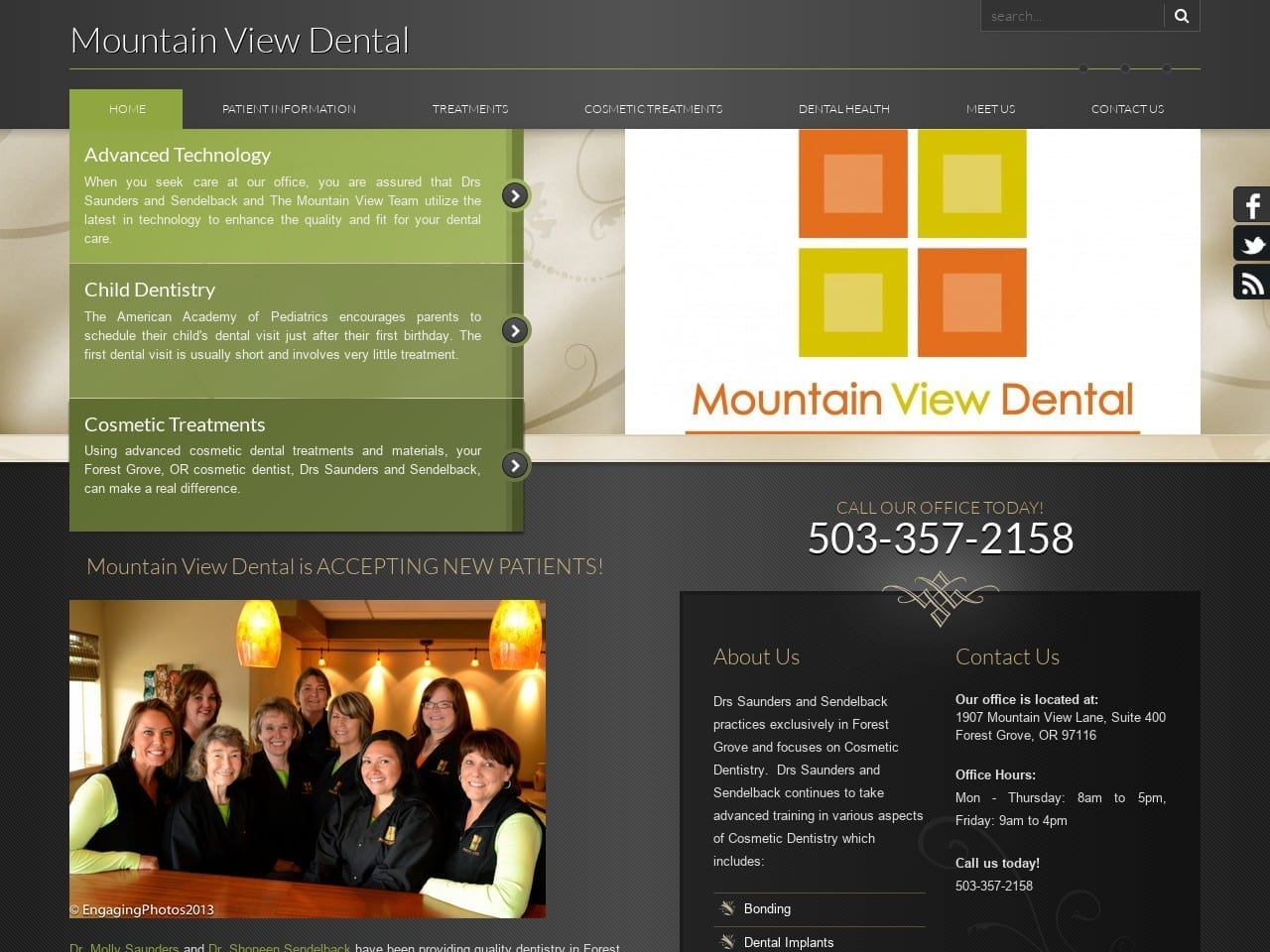 Forestgrove Dentist Website Screenshot from forestgrovedentist.com