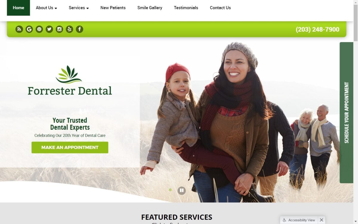 forresterdental.com screenshot