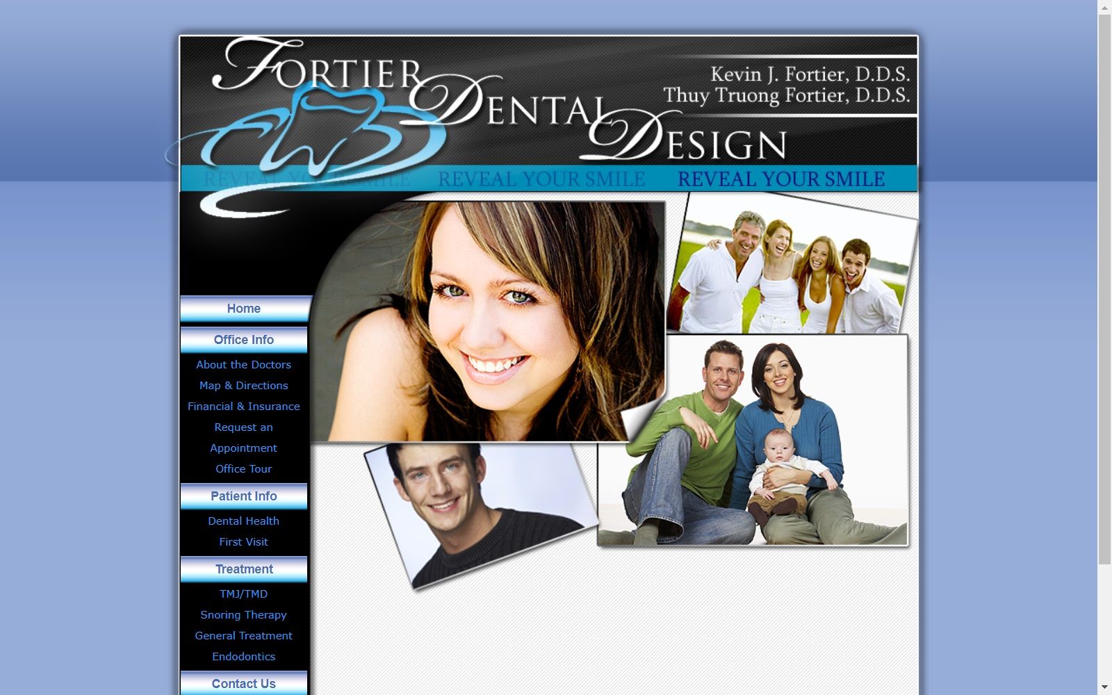 fortierdentaldesign.com screenshot