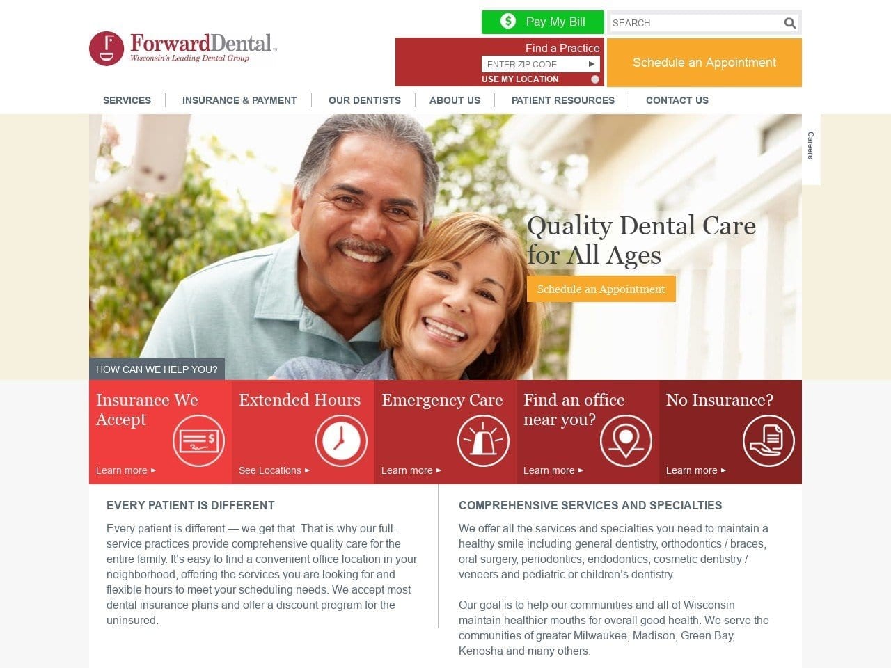 Forward Dental Heller Robert DDS Website Screenshot from forwarddental.com