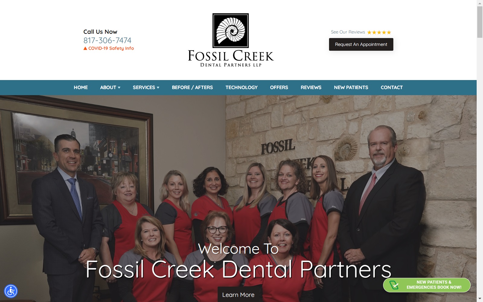 fossilcreekdental.com screenshot