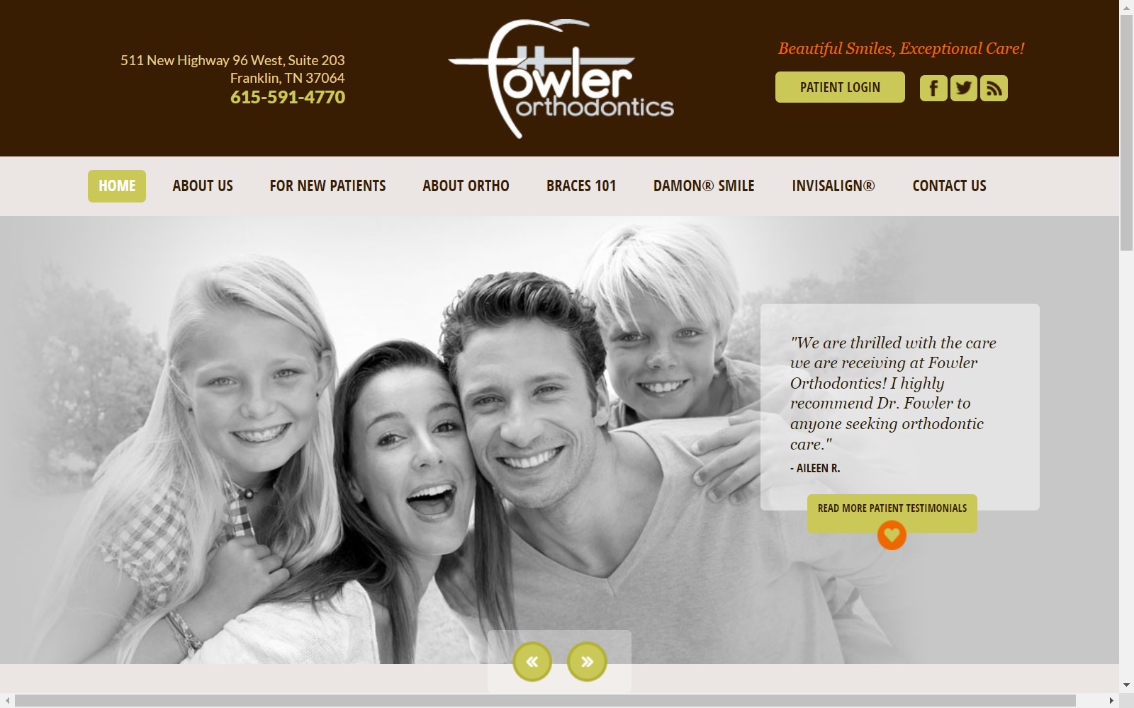 fowlerortho.com screenshot