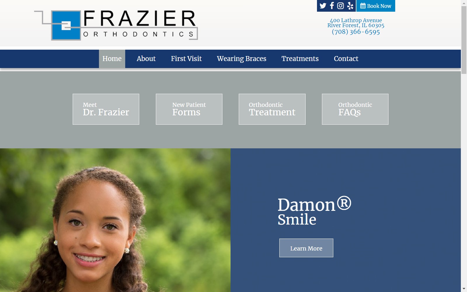 frazierorthodontics.com screenshot