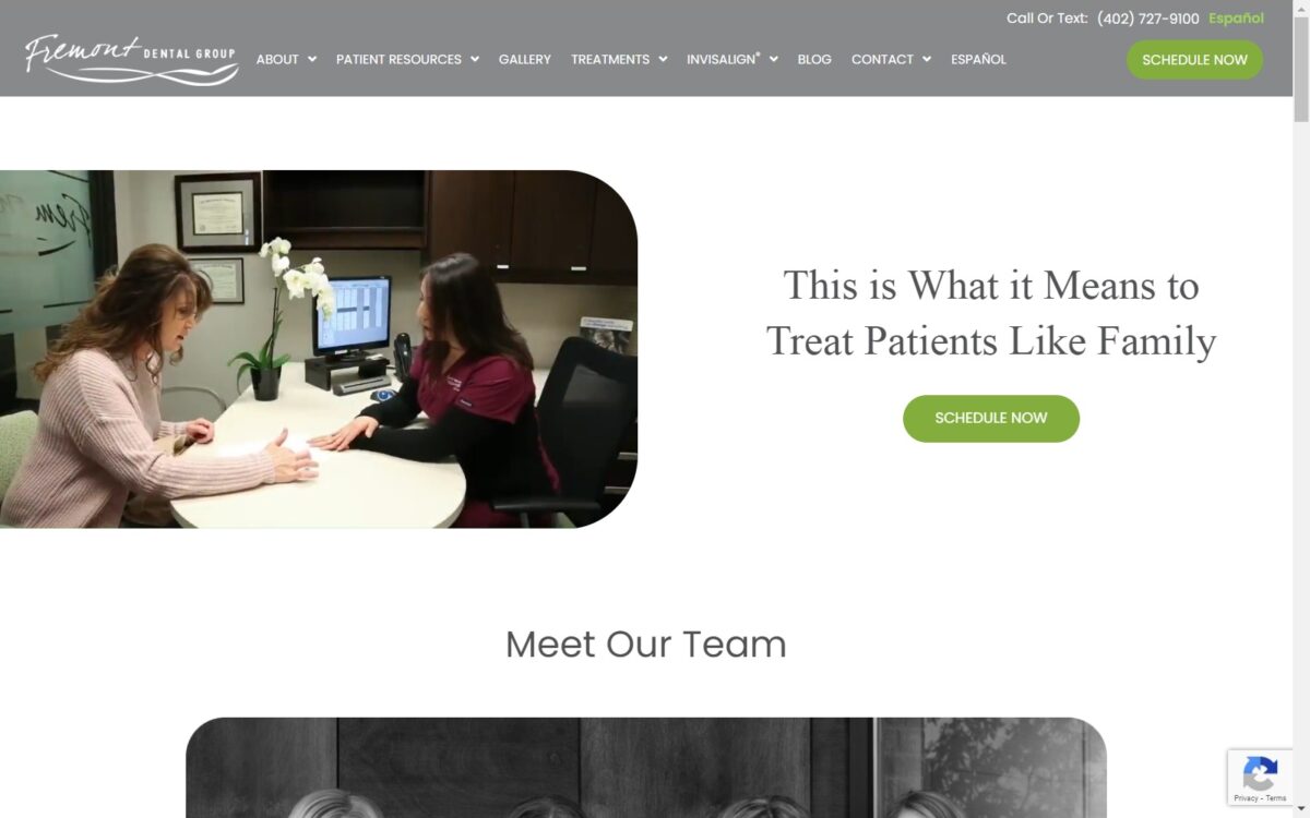 fremontdentalgroup.com screenshot