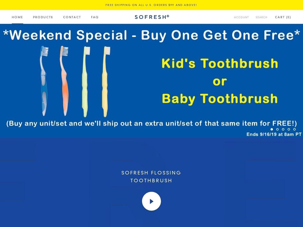 Fresh Dental Website Screenshot from freshdental.com