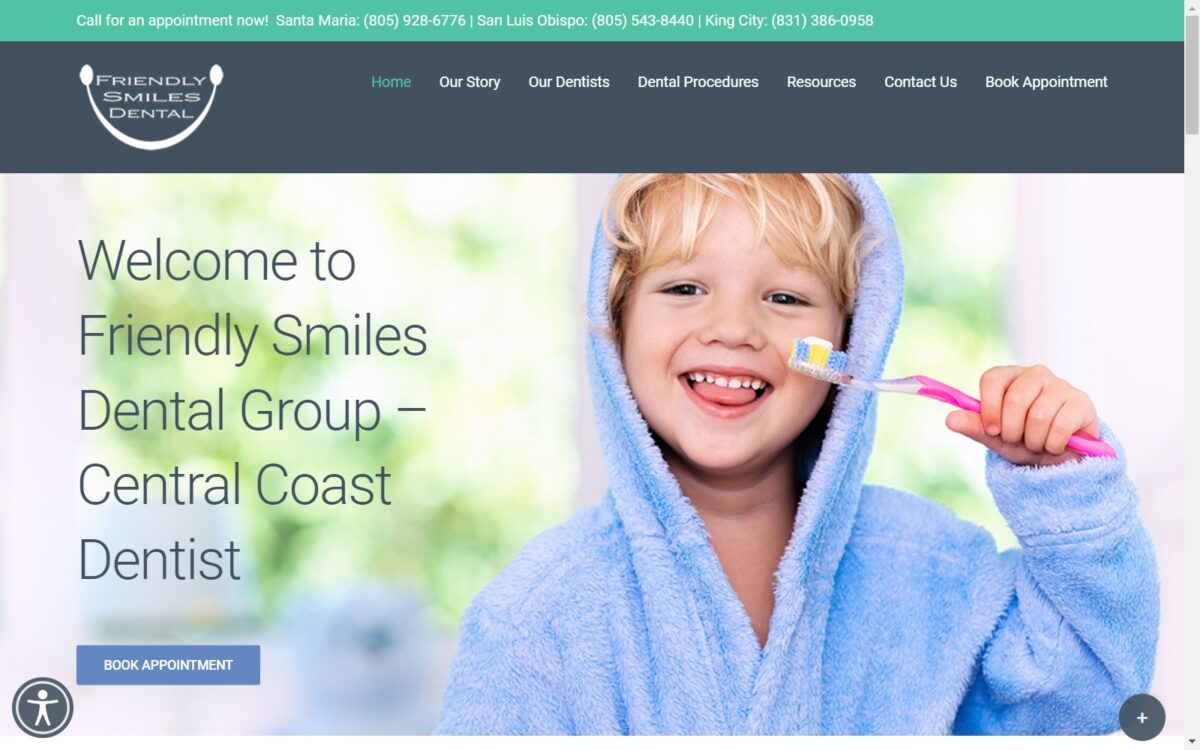 friendlysmilesdental.com screenshot