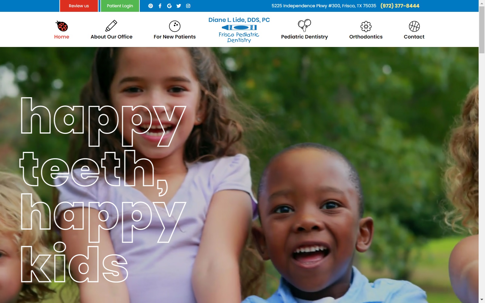 friscopediatricdentistry.com screenshot