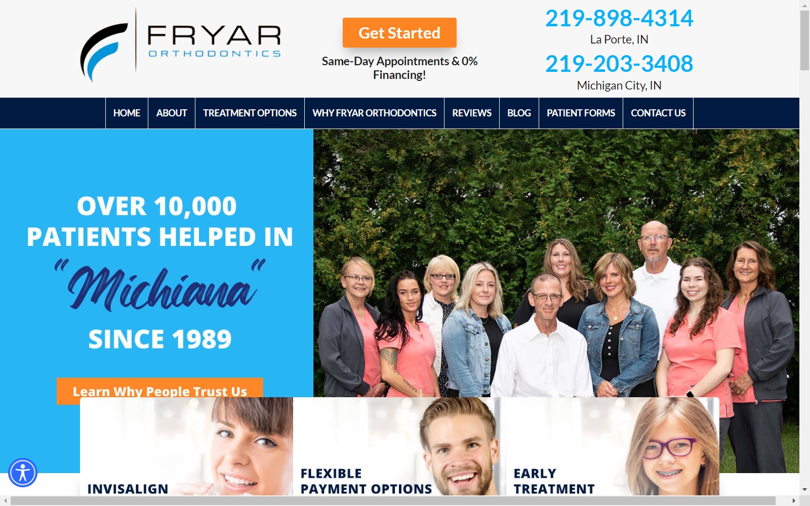 fryarortho.com screenshot