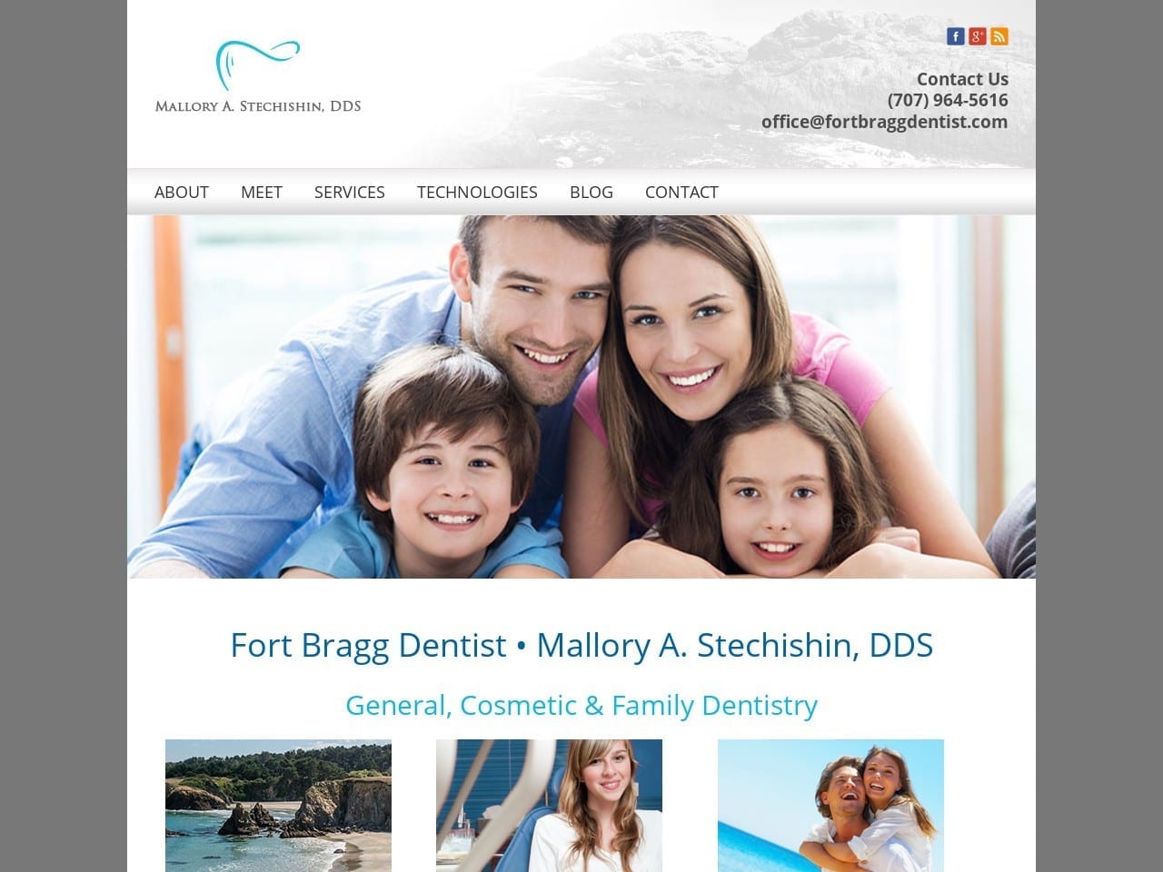 James F. Mattson DDS Website Screenshot from ftbraggdentist.com