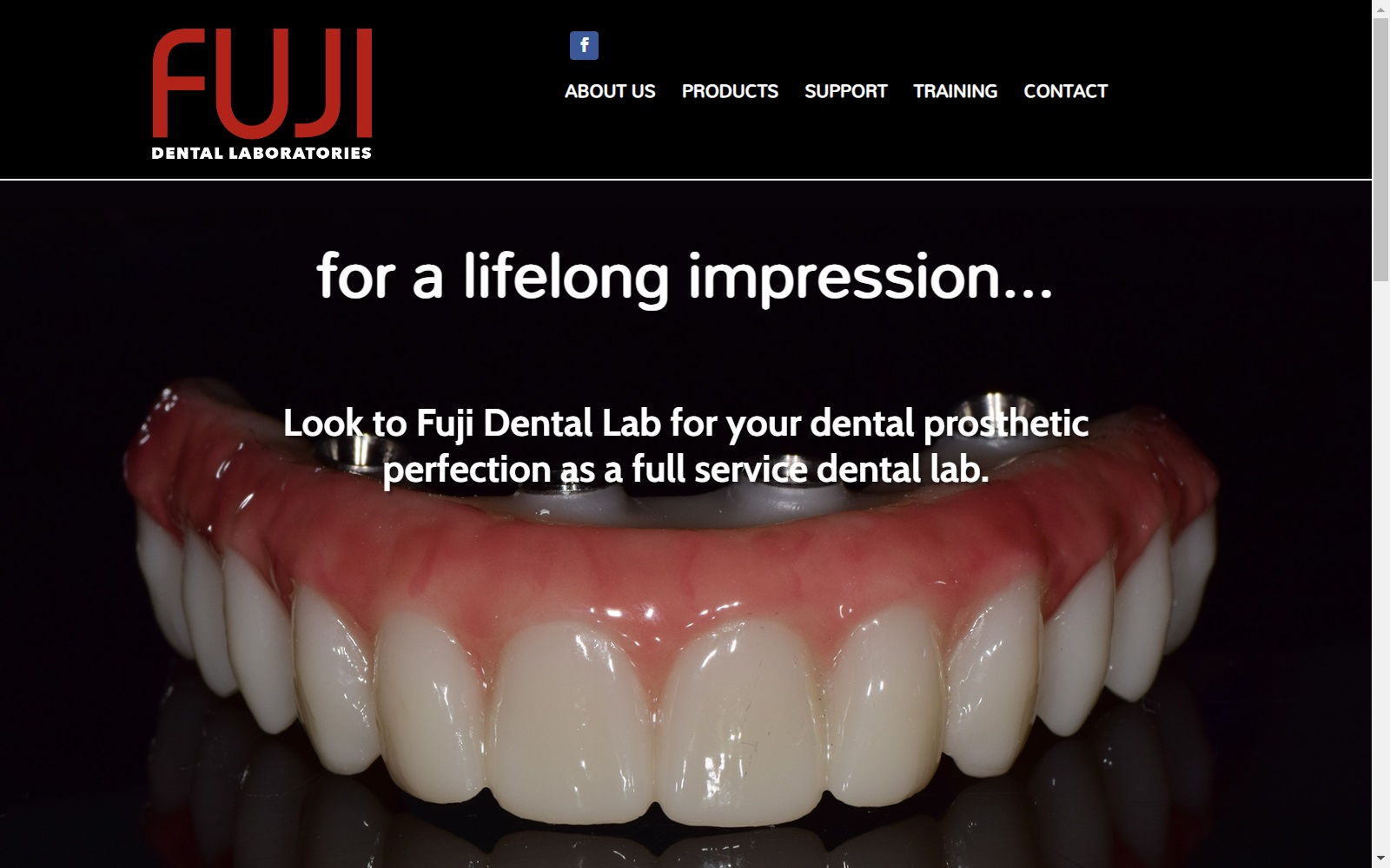 fujidentallab.com screenshot