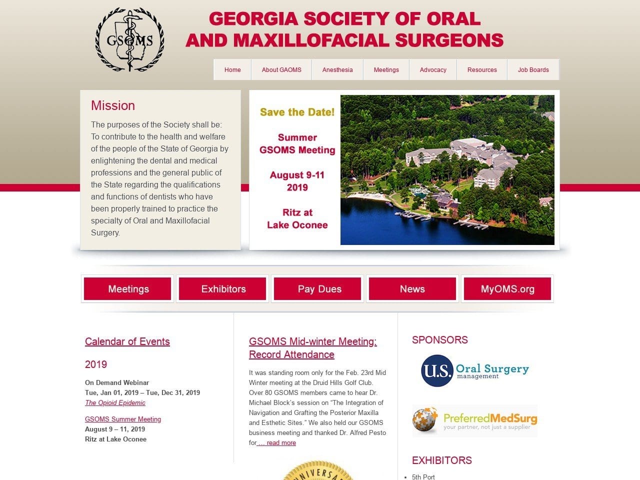 West Georgia Oral Surgery Neal Don C DDS Website Screenshot from ga-oms.org