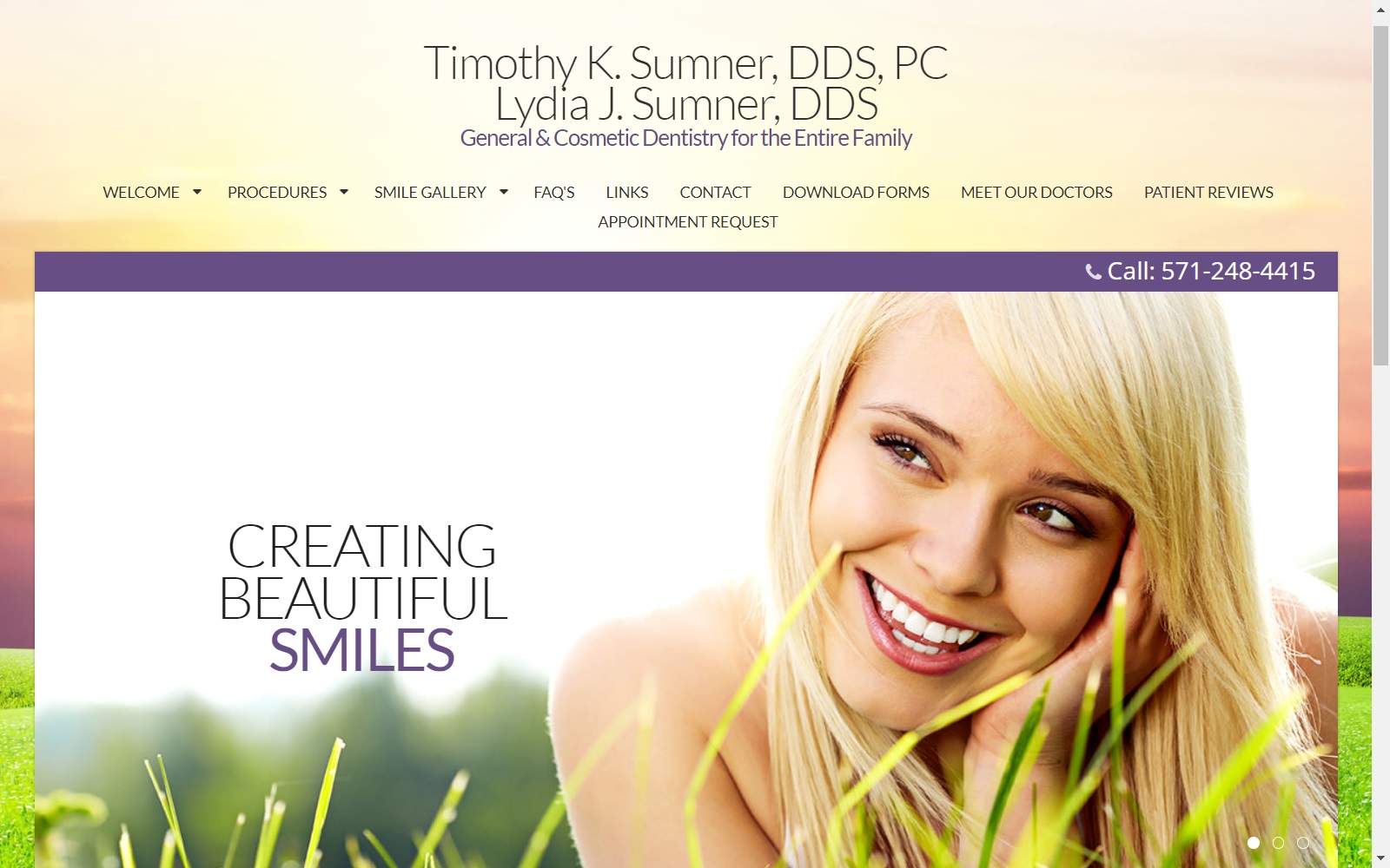 gainesvillecosmeticdentistry.com screenshot