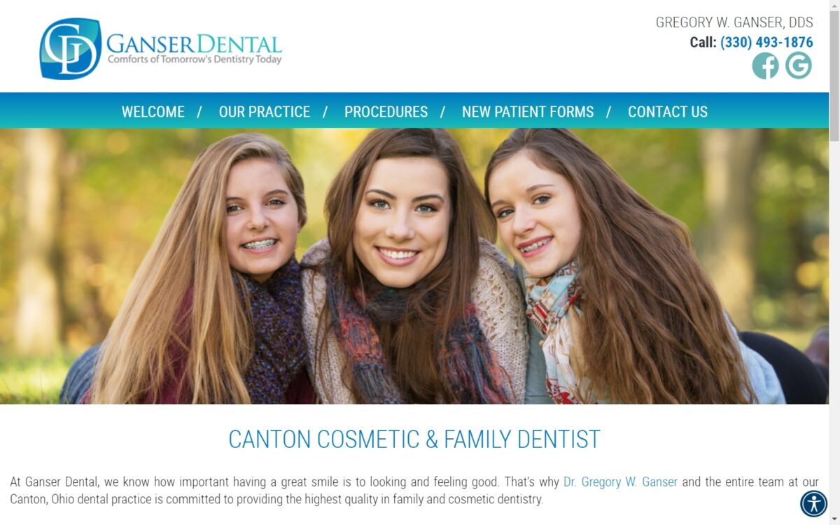 ganserdental.com screenshot