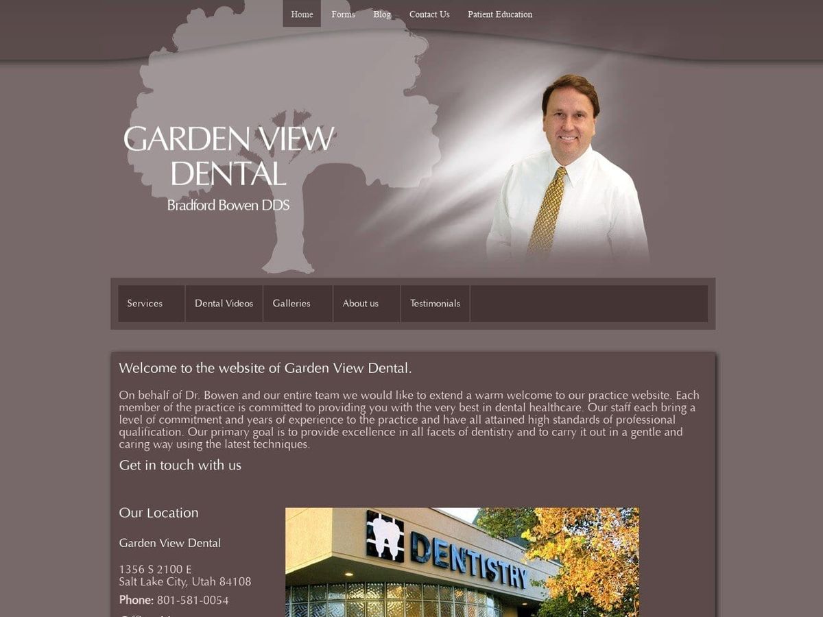 Anger Timothy DDS Website Screenshot from gardenview-dental.com