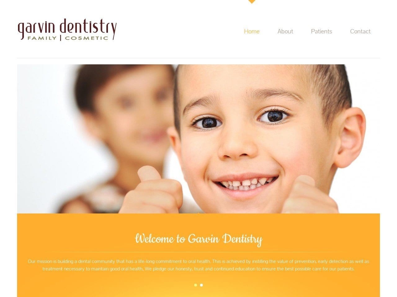 Dr. Wendy J. Garvin DDS Website Screenshot from garvindentistry.com