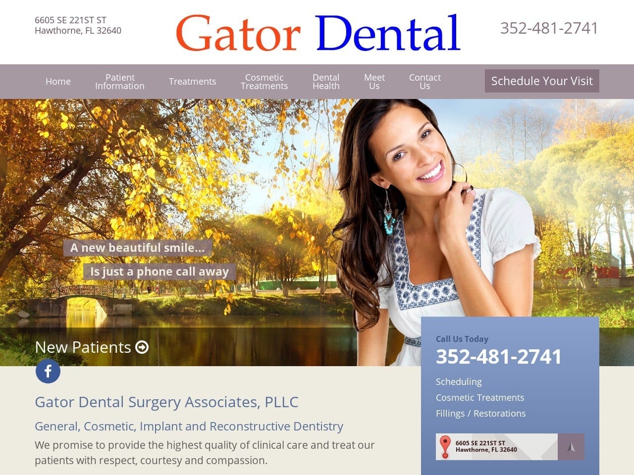 Gator Dental Associates Garlitz Jay H DDS Website Screenshot from gatordental.com