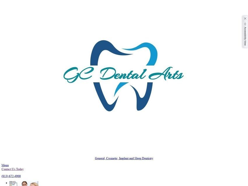 Gc Dental Arts Website Screenshot from gcdentalarts.com