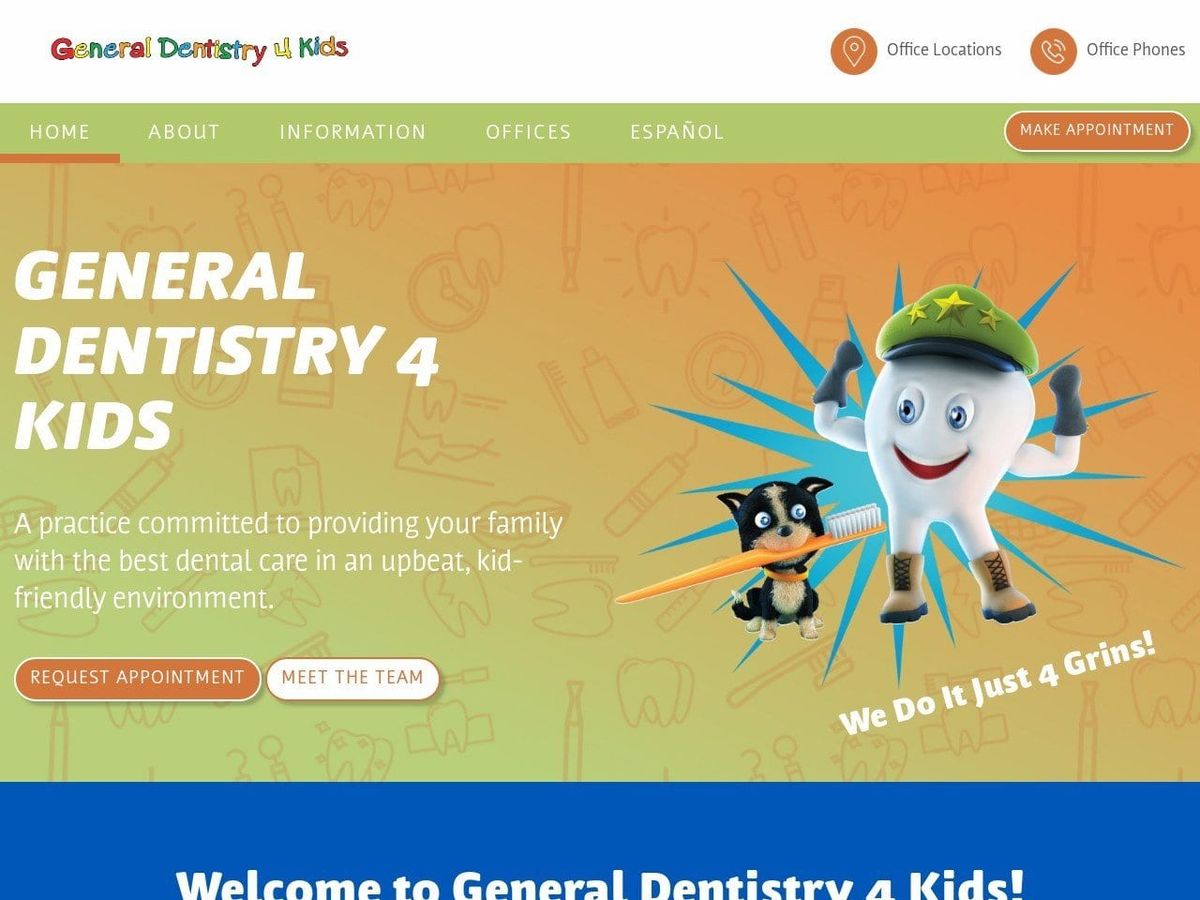 General Dentist Website Screenshot from gd4k.com