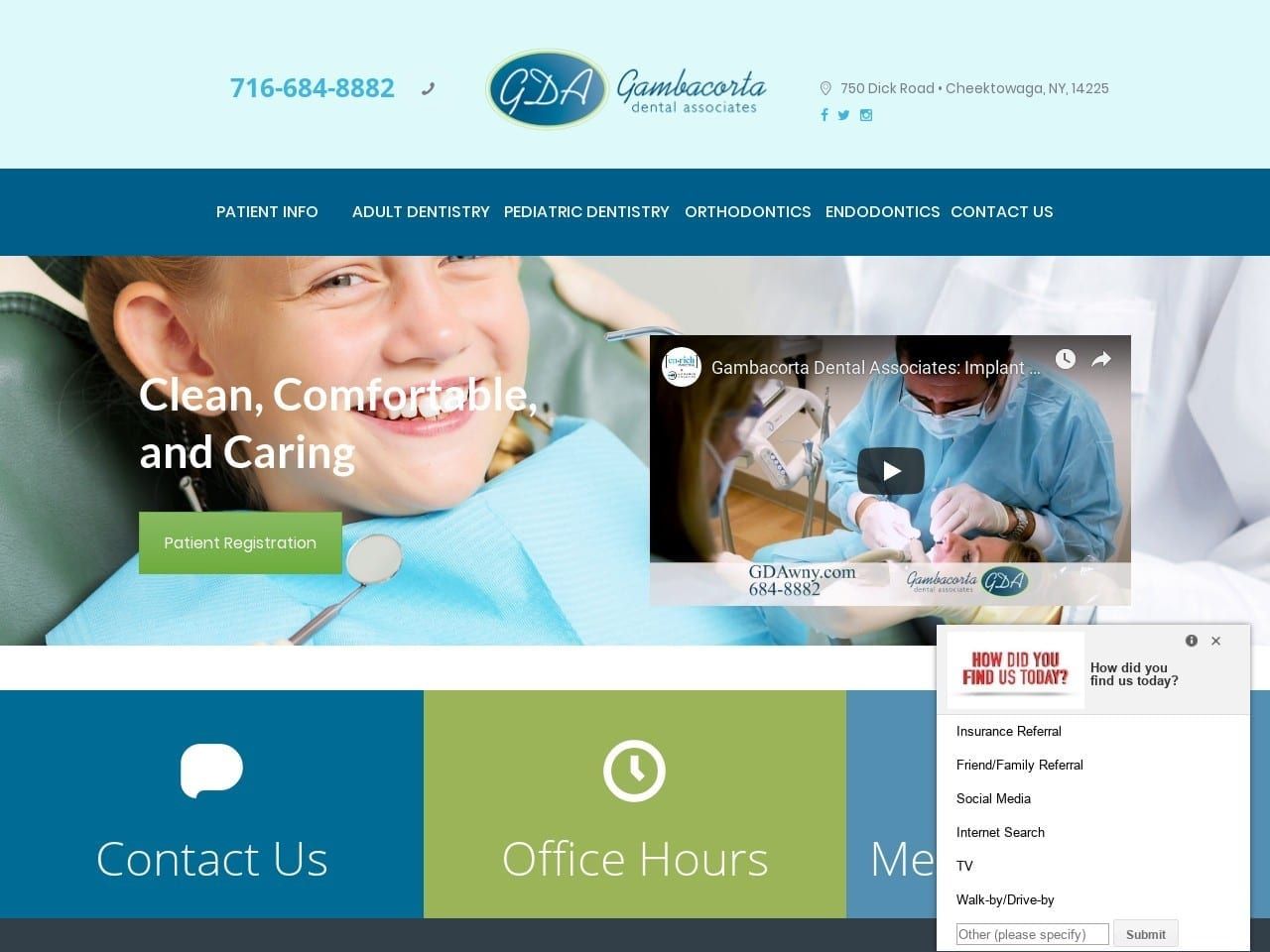 Gambacorta Dentist Website Screenshot from gdawny.com